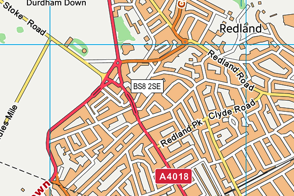 BS8 2SE map - OS VectorMap District (Ordnance Survey)