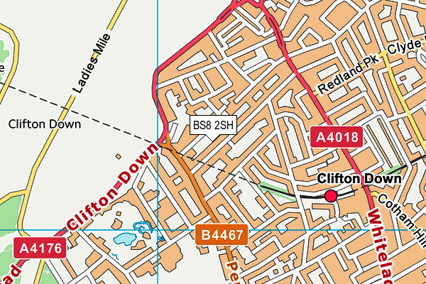 Map of 3 APSLEY ROAD (BRISTOL) MANAGEMENT LIMITED at district scale