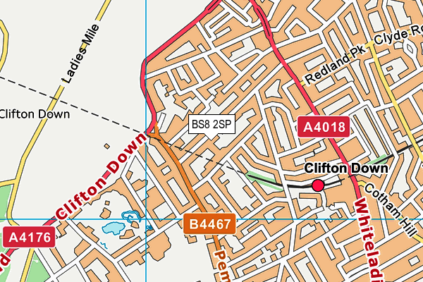 BS8 2SP map - OS VectorMap District (Ordnance Survey)