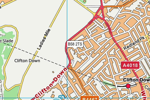 Map of 25 BEACONSFIELD ROAD (BRISTOL) LIMITED at district scale