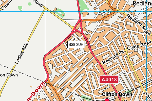 St Johns Church of England Primary School, Clifton map (BS8 2UH) - OS VectorMap District (Ordnance Survey)