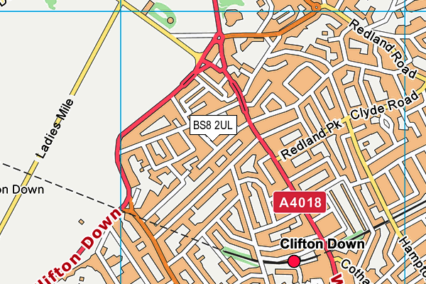 BS8 2UL map - OS VectorMap District (Ordnance Survey)