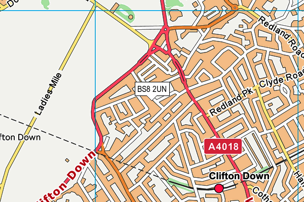 BS8 2UN map - OS VectorMap District (Ordnance Survey)