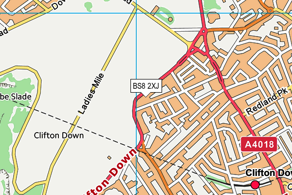 Map of CLIFTON DOWN MANSIONS LIMITED at district scale