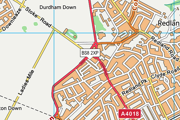 BS8 2XP map - OS VectorMap District (Ordnance Survey)