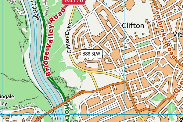 Map of 125 PEMBROKE ROAD CLIFTON (MANAGEMENT) LIMITED at district scale
