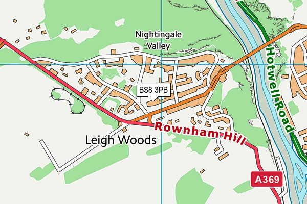 Map of WOODLANDS (LEIGH WOODS) MANAGEMENT COMPANY LIMITED at district scale