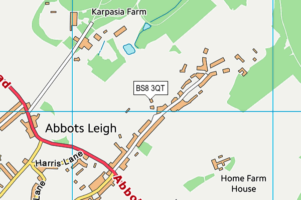 BS8 3QT map - OS VectorMap District (Ordnance Survey)