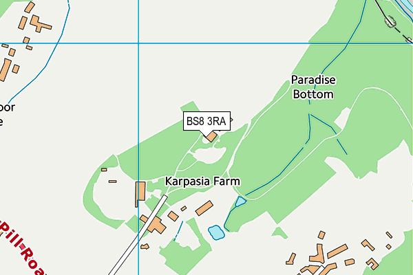 BS8 3RA map - OS VectorMap District (Ordnance Survey)