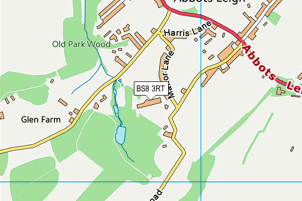BS8 3RT map - OS VectorMap District (Ordnance Survey)