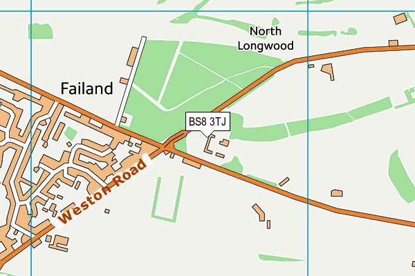 BS8 3TJ map - OS VectorMap District (Ordnance Survey)