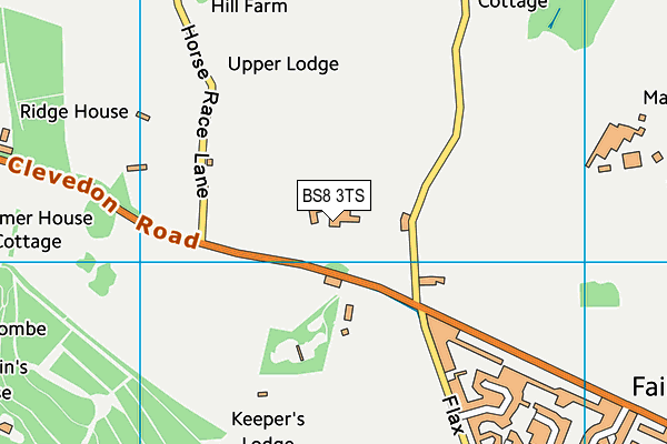 BS8 3TS map - OS VectorMap District (Ordnance Survey)