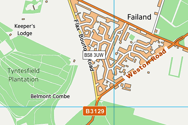 BS8 3UW map - OS VectorMap District (Ordnance Survey)