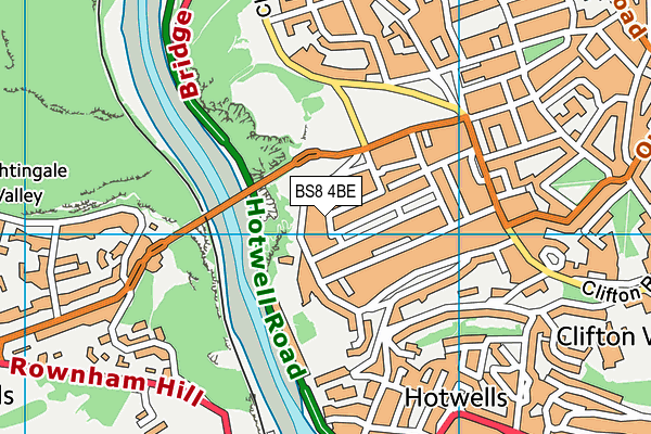 BS8 4BE map - OS VectorMap District (Ordnance Survey)