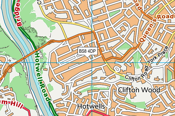 BS8 4DP map - OS VectorMap District (Ordnance Survey)