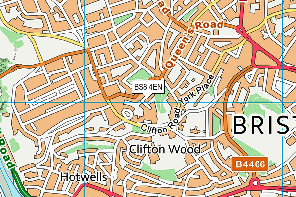BS8 4EN map - OS VectorMap District (Ordnance Survey)