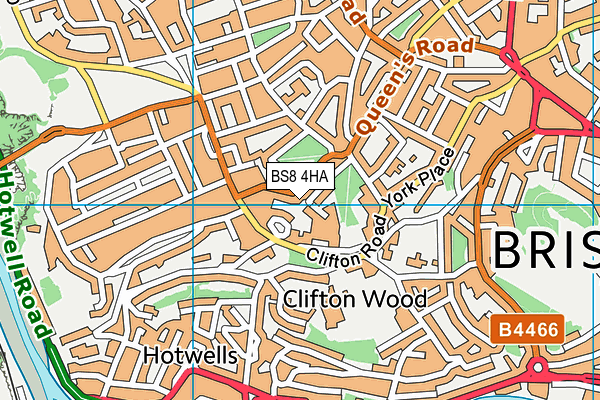 BS8 4HA map - OS VectorMap District (Ordnance Survey)