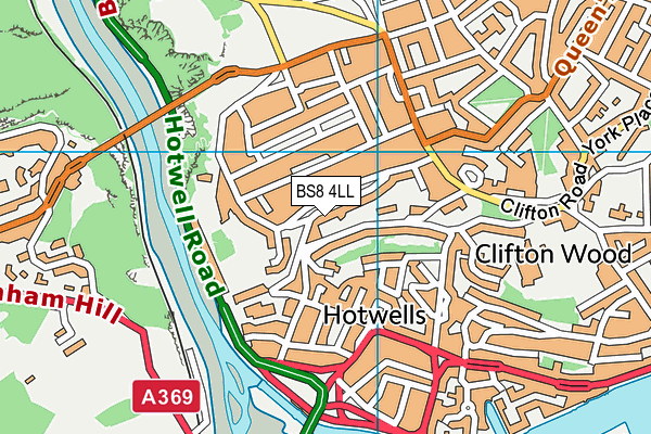 BS8 4LL map - OS VectorMap District (Ordnance Survey)