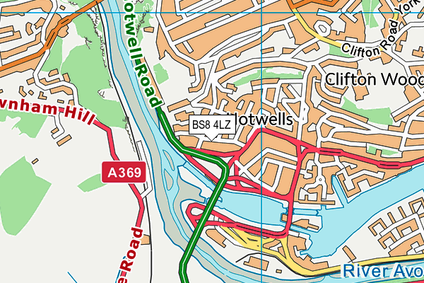 BS8 4LZ map - OS VectorMap District (Ordnance Survey)