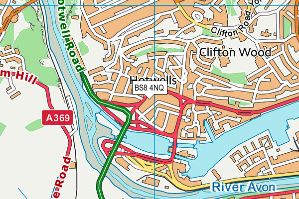 BS8 4NQ map - OS VectorMap District (Ordnance Survey)