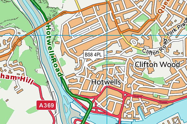 BS8 4PL map - OS VectorMap District (Ordnance Survey)