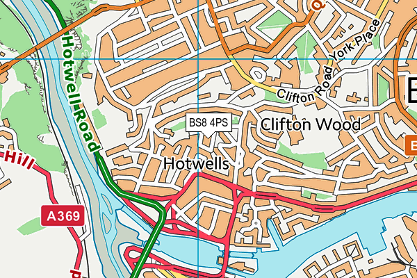 BS8 4PS map - OS VectorMap District (Ordnance Survey)