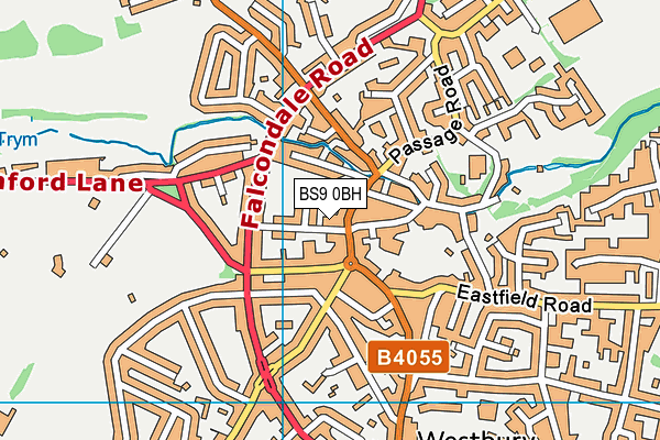 BS9 0BH map - OS VectorMap District (Ordnance Survey)