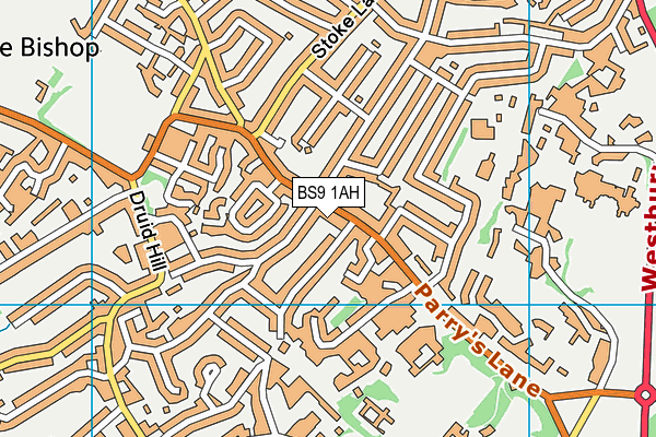 BS9 1AH map - OS VectorMap District (Ordnance Survey)