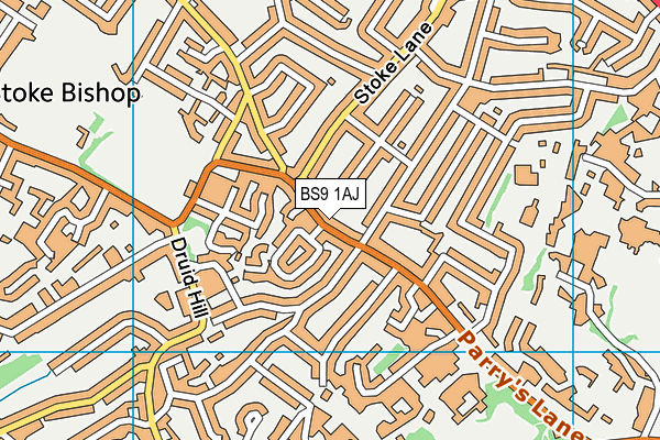 BS9 1AJ map - OS VectorMap District (Ordnance Survey)