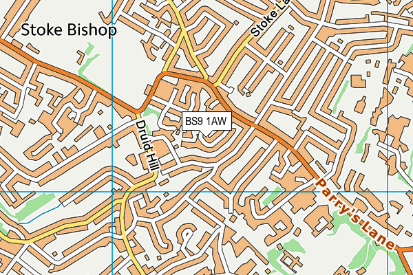 BS9 1AW map - OS VectorMap District (Ordnance Survey)