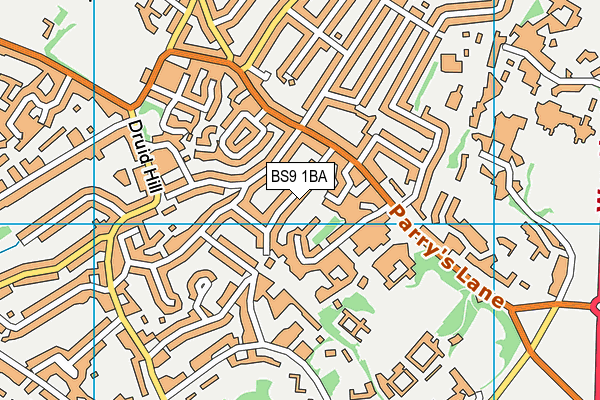 BS9 1BA map - OS VectorMap District (Ordnance Survey)