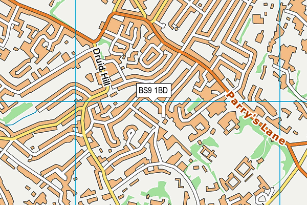 BS9 1BD map - OS VectorMap District (Ordnance Survey)