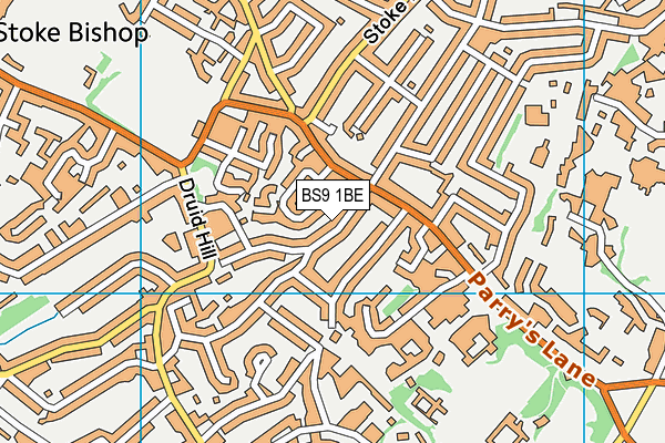 BS9 1BE map - OS VectorMap District (Ordnance Survey)