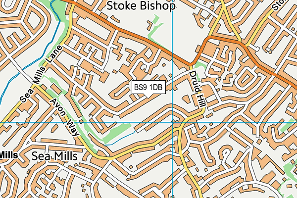 BS9 1DB map - OS VectorMap District (Ordnance Survey)