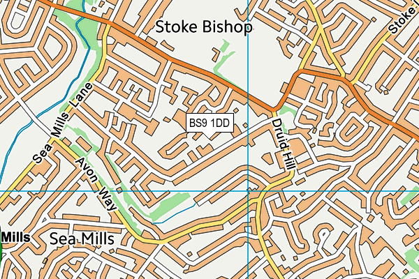 BS9 1DD map - OS VectorMap District (Ordnance Survey)