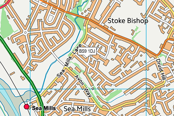 BS9 1DJ map - OS VectorMap District (Ordnance Survey)