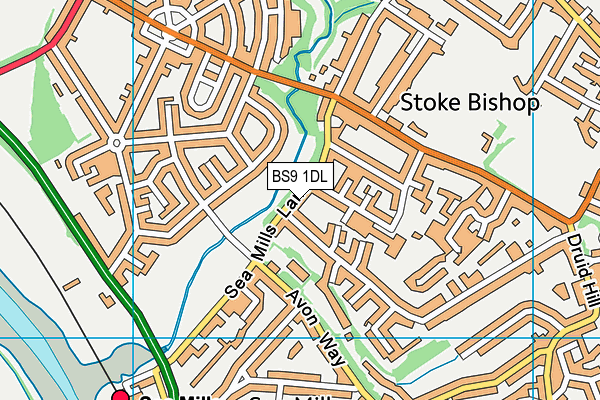 BS9 1DL map - OS VectorMap District (Ordnance Survey)