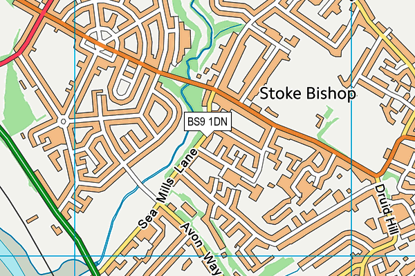 BS9 1DN map - OS VectorMap District (Ordnance Survey)