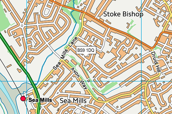 BS9 1DQ map - OS VectorMap District (Ordnance Survey)