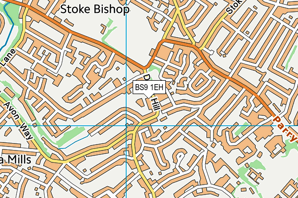 BS9 1EH map - OS VectorMap District (Ordnance Survey)