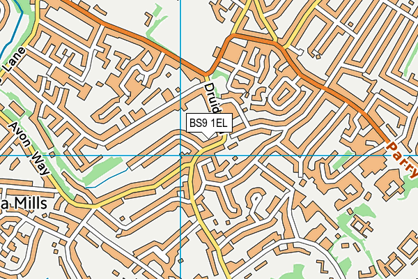BS9 1EL map - OS VectorMap District (Ordnance Survey)