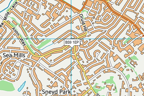 BS9 1EP map - OS VectorMap District (Ordnance Survey)