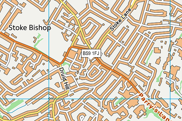 BS9 1FJ map - OS VectorMap District (Ordnance Survey)