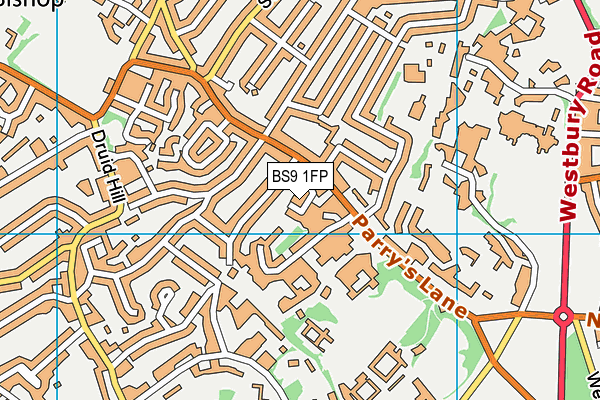 BS9 1FP map - OS VectorMap District (Ordnance Survey)