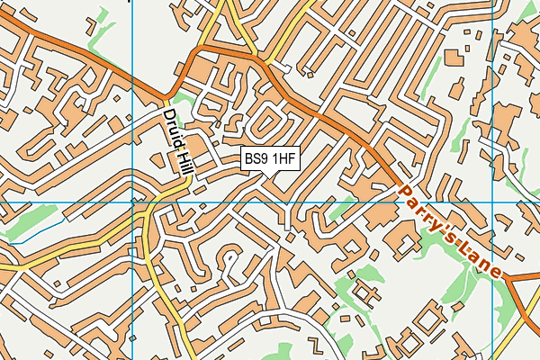 BS9 1HF map - OS VectorMap District (Ordnance Survey)