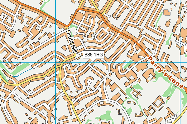 BS9 1HG map - OS VectorMap District (Ordnance Survey)