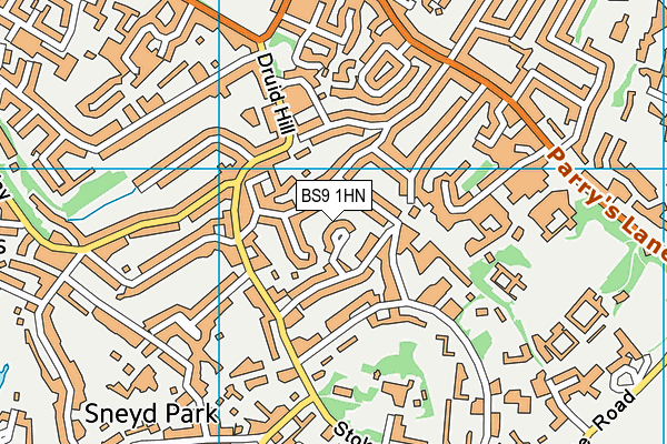 BS9 1HN map - OS VectorMap District (Ordnance Survey)