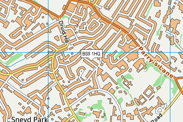 BS9 1HQ map - OS VectorMap District (Ordnance Survey)