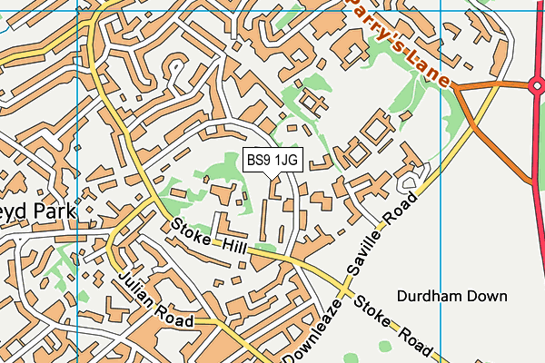 BS9 1JG map - OS VectorMap District (Ordnance Survey)