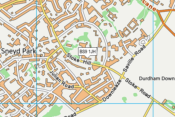 BS9 1JH map - OS VectorMap District (Ordnance Survey)